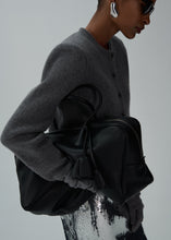Load image into Gallery viewer, Large Brigitte bag in black leather