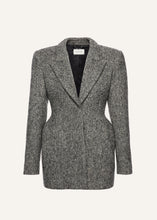 Load image into Gallery viewer, AW25 BLAZER 05 BLACK WHITE