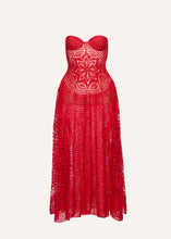 Load image into Gallery viewer, AW25 CROCHET 02 DRESS RED