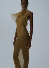 Load image into Gallery viewer, Silk organza gown in beige