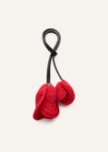 Load image into Gallery viewer, Crochet rose charms in red