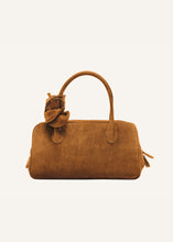 Load image into Gallery viewer, Brigitte bag in camel suede