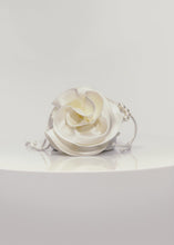Load and play video in Gallery viewer, Pearl Magda bag in cream satin