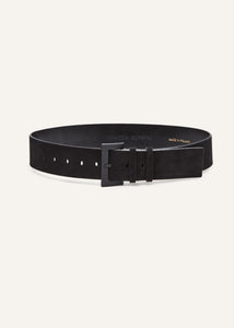 AW24 BELT 01 BLACK SUEDE