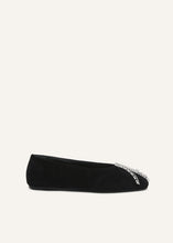 Load image into Gallery viewer, AW25 BALLET FLATS VELVET BLACK
