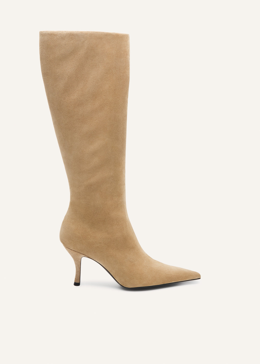AW25 HIGH BOOTS SUEDE TAUPE