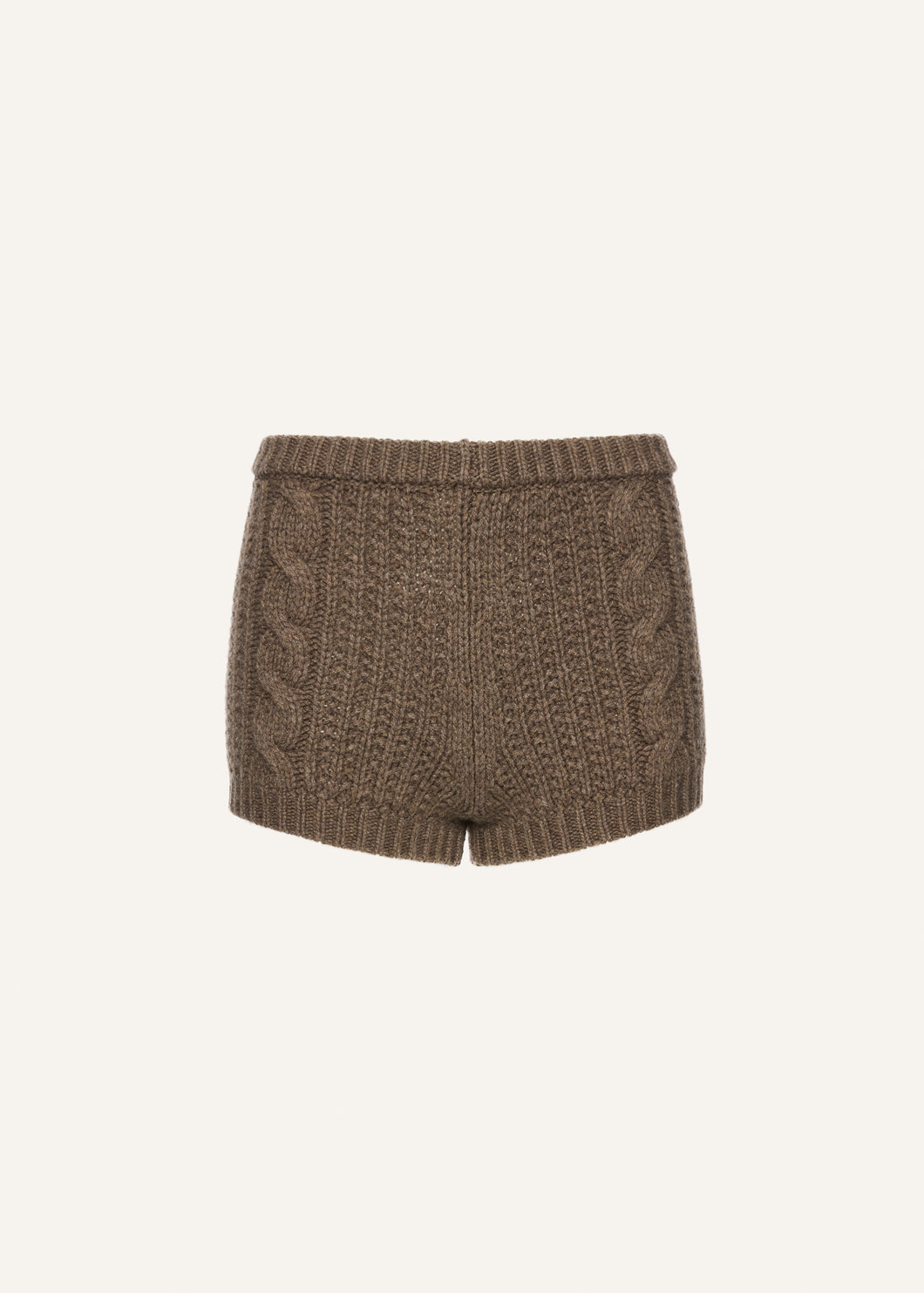 AW25 KNITWEAR 02 SHORTS BROWN