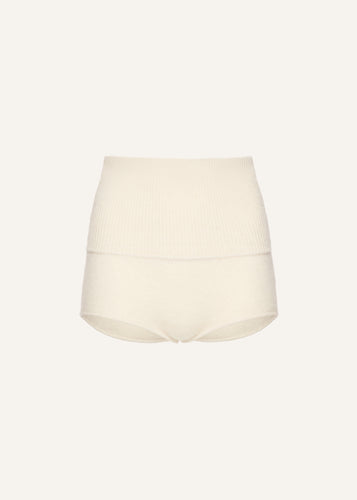 AW25 KNITWEAR 04 SHORTS CREAM
