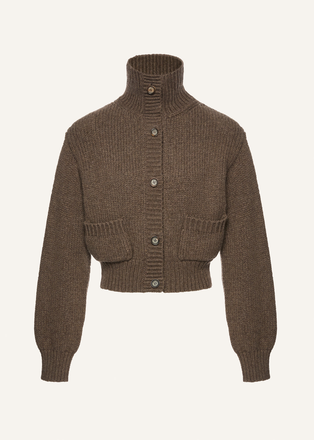 AW25 KNITWEAR 06 CARDIGAN BROWN