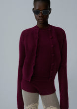 Load image into Gallery viewer, AW25 KNITWEAR 08 CARDIGAN BORDEAUX
