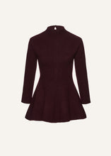 Load image into Gallery viewer, AW25 KNITWEAR 11 DRESS BORDEAUX
