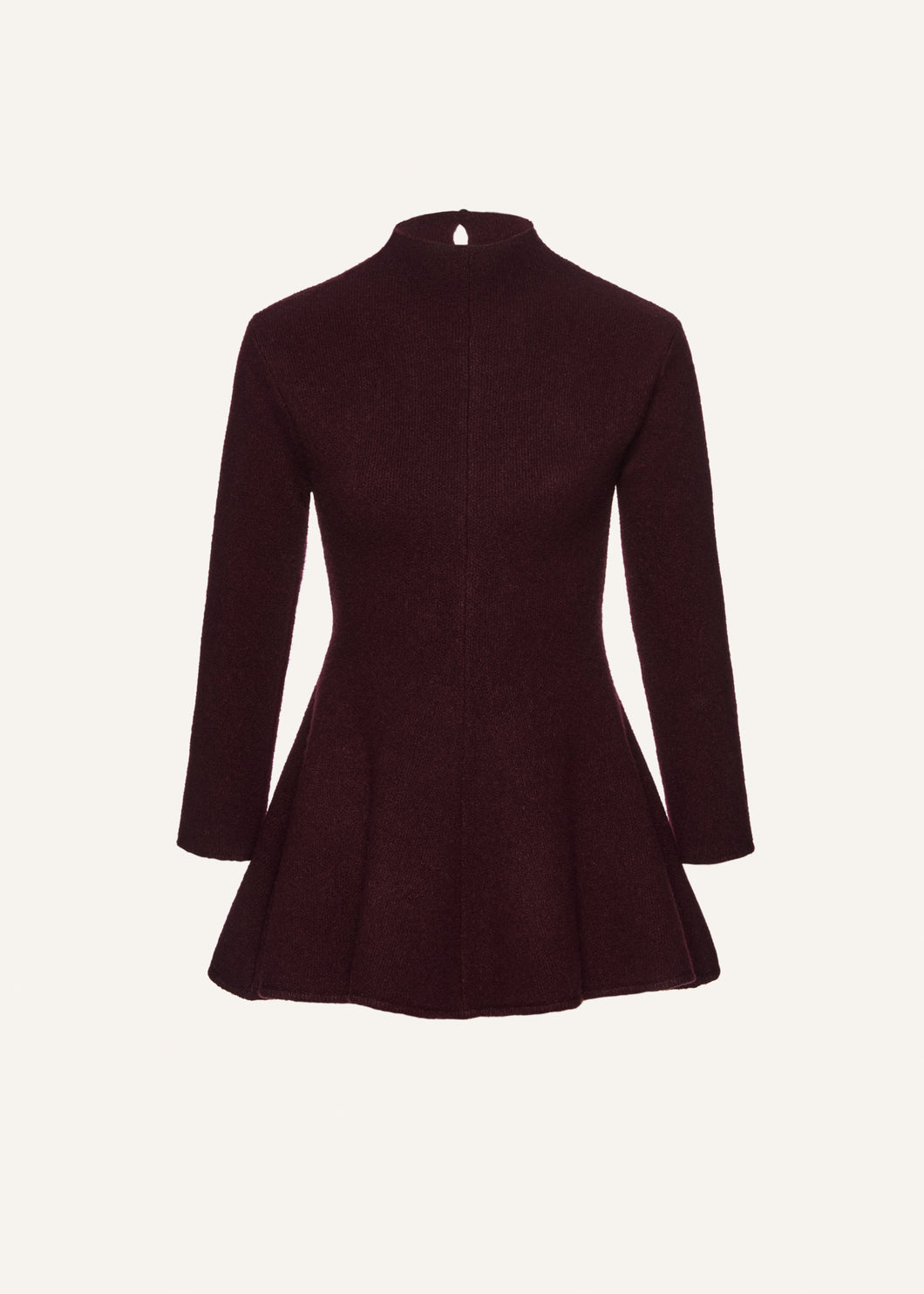AW25 KNITWEAR 11 DRESS BORDEAUX