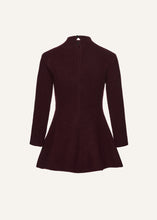 Load image into Gallery viewer, AW25 KNITWEAR 11 DRESS BORDEAUX
