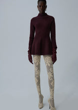 Load image into Gallery viewer, AW25 KNITWEAR 11 DRESS BORDEAUX
