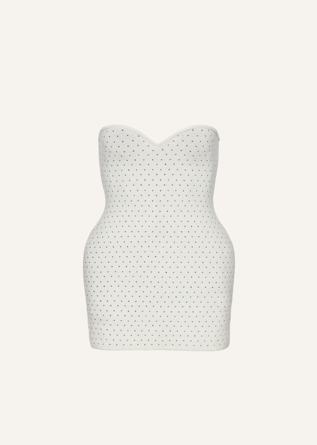 AW25 KNITWEAR 17 DRESS WHITE