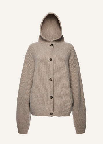 AW25 KNITWEAR 21 CARDIGAN BEIGE