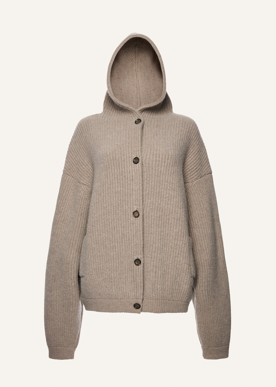 AW25 KNITWEAR 21 CARDIGAN BEIGE