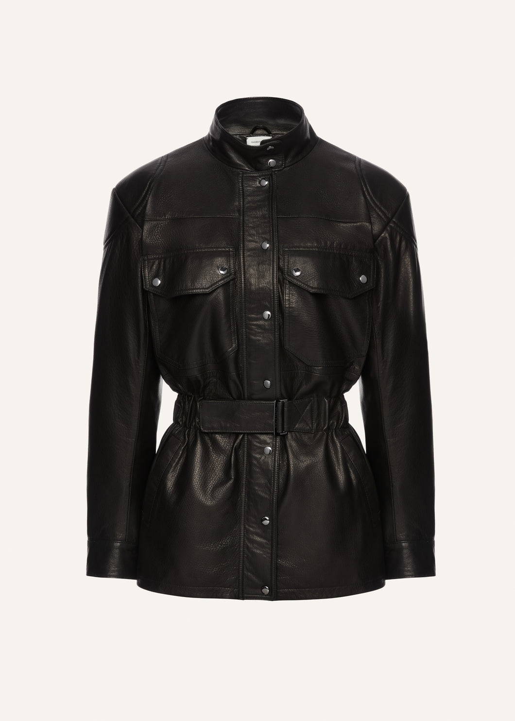 AW25 LEATHER 01 JACKET BLACK