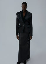 Load image into Gallery viewer, AW25 LEATHER 03 SKIRT BLACK
