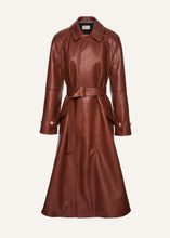 Load image into Gallery viewer, AW25 LEATHER 06 COAT BORDEAUX
