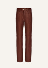 Load image into Gallery viewer, AW25 LEATHER 07 PANTS BORDEAUX
