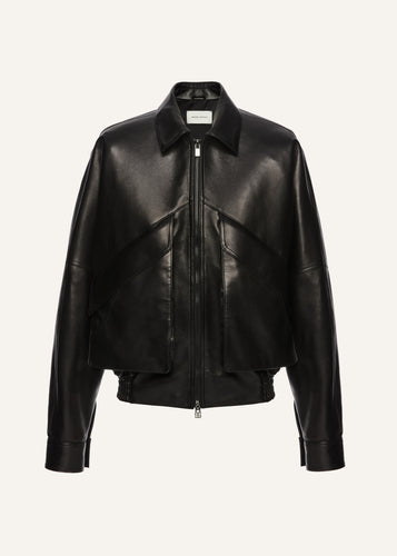 AW25 LEATHER 10 JACKET BLACK