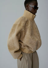 Load image into Gallery viewer, AW25 LEATHER 14 JACKET SHEARLING BEIGE
