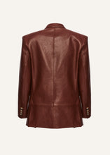 Load image into Gallery viewer, AW25 LEATHER 17 BLAZER BORDEAUX
