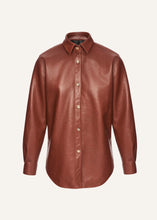 Load image into Gallery viewer, AW25 LEATHER 19 SHIRT BORDEAUX
