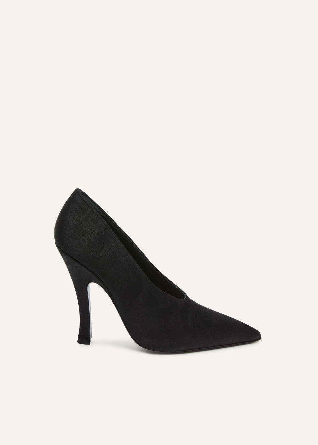 AW25 PUMPS BLACK SATIN