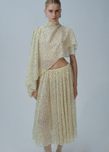 Load image into Gallery viewer, Sheer midi skirt in cream dots
