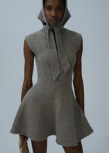 Load image into Gallery viewer, Marled knit skater dress in beige
