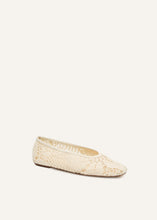 Load image into Gallery viewer, PF25 BALLET FLATS CROCHET CREAM

