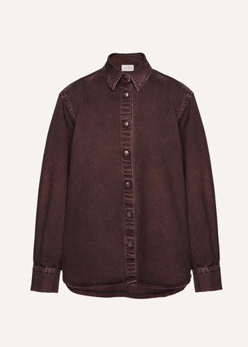 PF25 DENIM 01 SHIRT BROWN