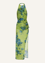 Load image into Gallery viewer, PF25 DRESS 18 GREEN PRINT
