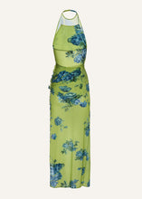 Load image into Gallery viewer, PF25 DRESS 18 GREEN PRINT
