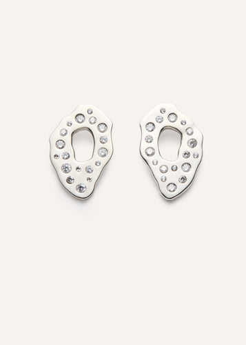 PF25 EARRINGS 07 RHODIUM