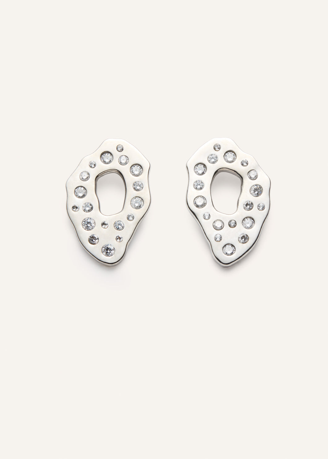 PF25 EARRINGS 07 RHODIUM