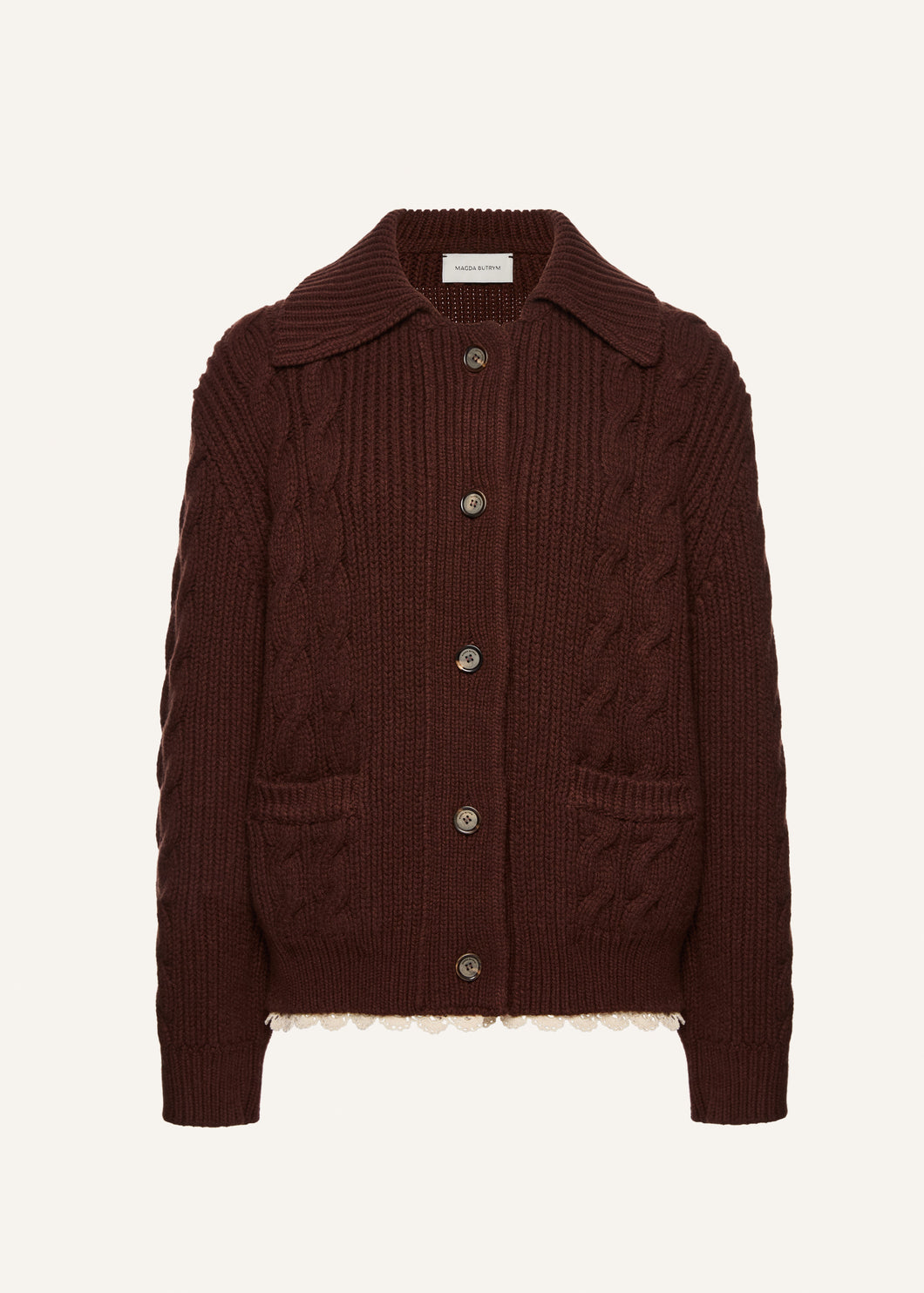 PF25 KNITWEAR 05 CARDIGAN BROWN