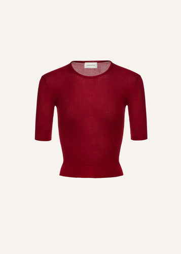 PF25 KNITWEAR 19 SWEATER BORDEAUX