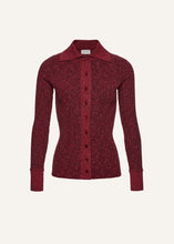 Load image into Gallery viewer, PF25 KNITWEAR 21 CARDIGAN BORDEAUX
