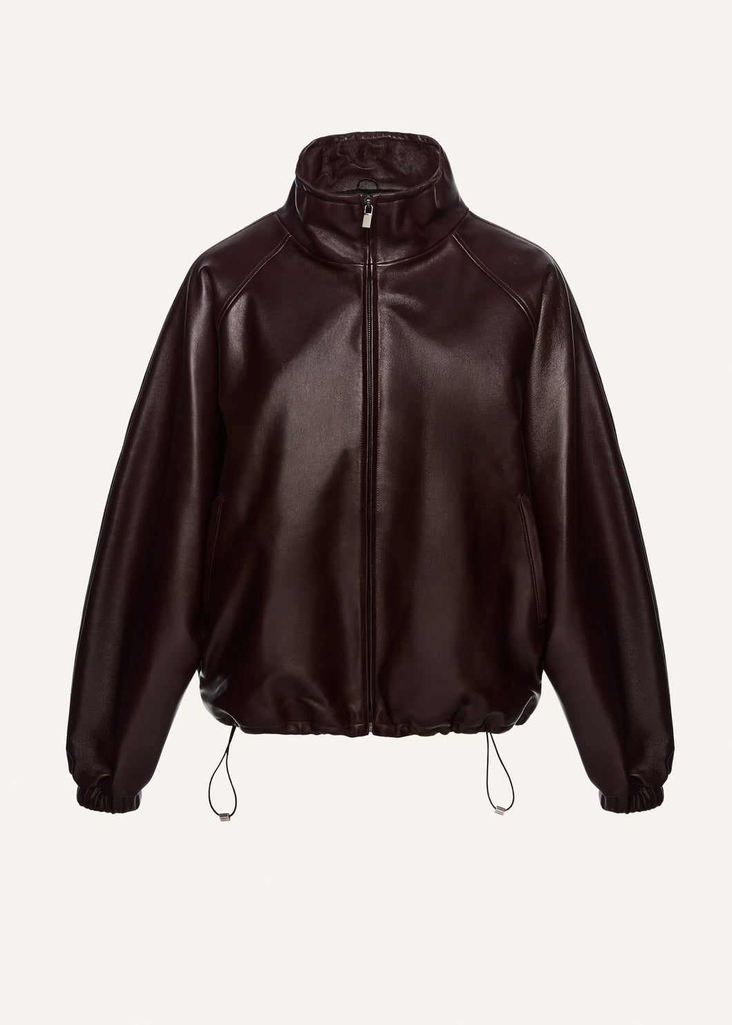 PF25 LEATHER 08 JACKET BURGUNDY
