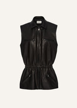 Load image into Gallery viewer, PF25 LEATHER 13 VEST BLACK
