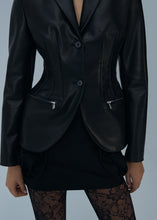 Load image into Gallery viewer, PF25 LEATHER 14 BLAZER BLACK
