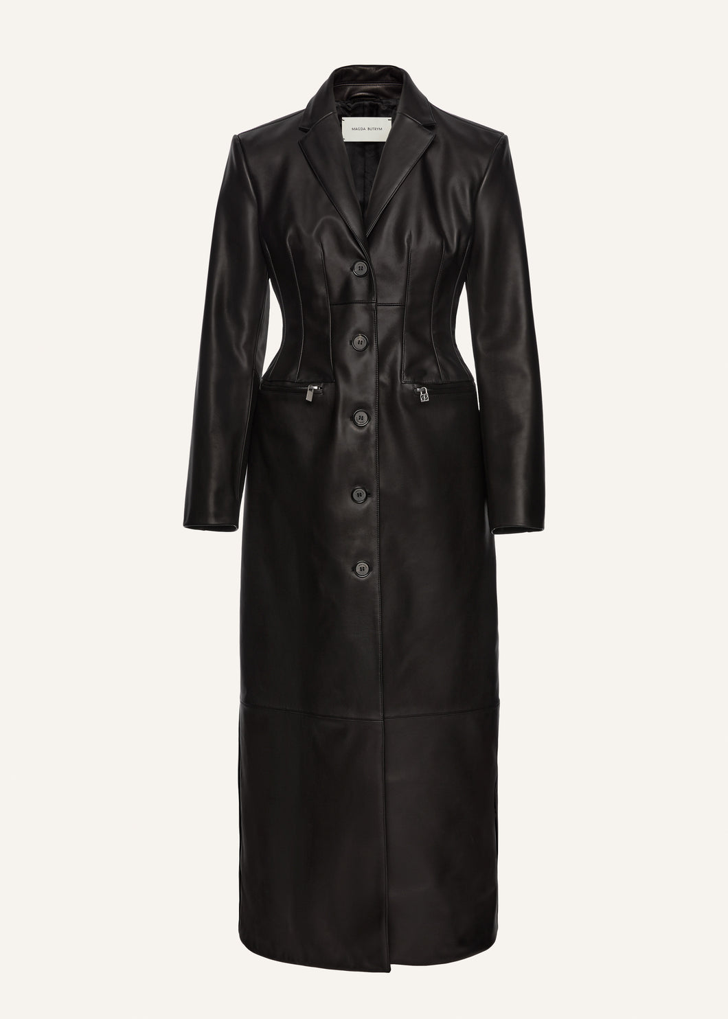 PF25 LEATHER 15 COAT BLACK