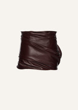 Load image into Gallery viewer, PF25 LEATHER 17 SKIRT BURGUNDY
