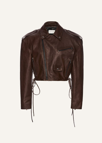 PF25 LEATHER 19 JACKET BROWN