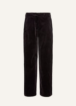 Load image into Gallery viewer, Wide-leg corduroy trousers in brown
