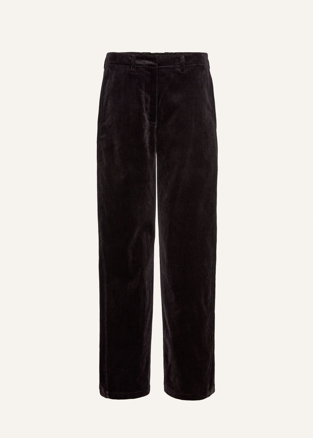 Wide-leg corduroy trousers in brown