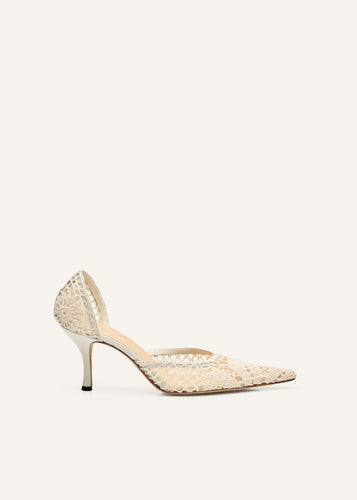 PF25 PUMPS CROCHET CREAM